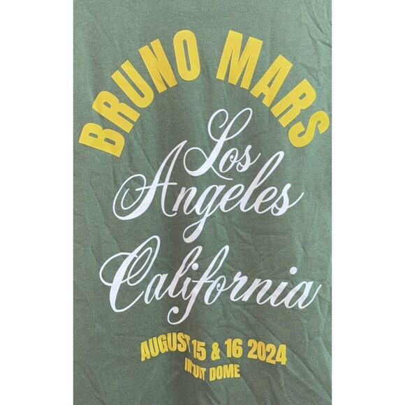 Bruno Mars Los Angeles Intuit Dome Inaugural Concert Tee Clippers Unisex Small - Picture 4 of 5